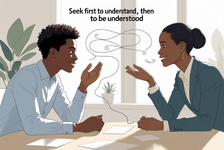 Stephen Covey's Seven Habits: Seek First to Understand, Then to Be Understood Explained for Effective Communication